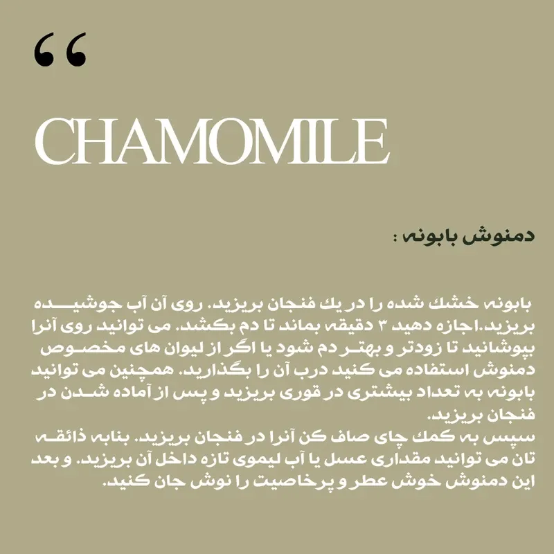 دمنوش بابونه ممتاز سرمد 110 گرم