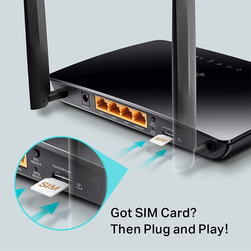 مودم روتر بی سیم 4G/LTE تی پی لینک مدل Archer MR200 AC750