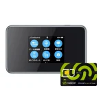مودم 3G/4G/4.5G/TD-LTE قابل حمل زد تی ای مدل Pocket WiFi 802ZT به همراه سیم کارت مبین نت با بسته 100 گیگ شش ماهه