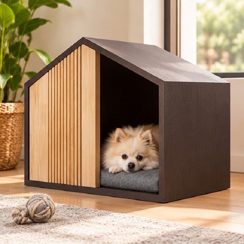 خانه چوبی گربه و سگ مدرن مدل 1136 Pet House