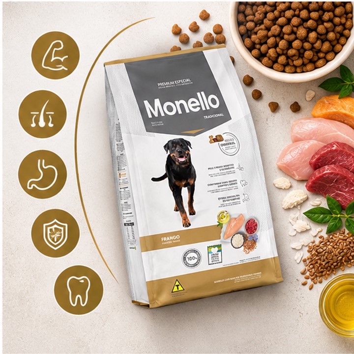 غذای خشک سگ مونلو تردیشنال 2 کیلوگرم فله monello Food 2kg