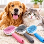 برس موی سگ و گربه با دکمه تخلیه وارداتی Clean Pet