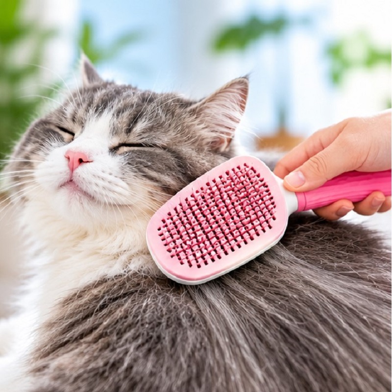 برس موی سگ و گربه با دکمه تخلیه وارداتی Clean Pet