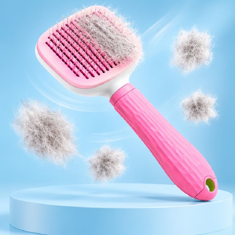 برس موی سگ و گربه با دکمه تخلیه وارداتی Clean Pet
