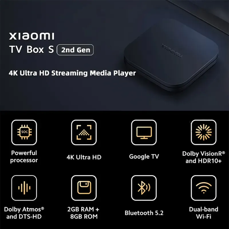 تی وی باکس شیائومی مدل TV Box S 2nd Gen