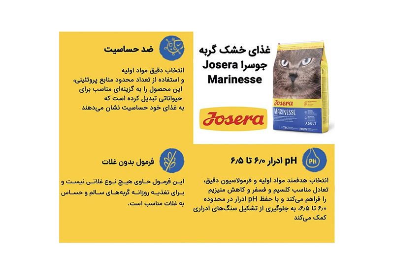 غذای خشک گربه بالغ جوسرا مرینس 10 کیلوگرم Josera Marinesse