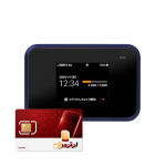 مودم 4.5G قابل حمل و پاور بانک یوکیو شارپ مدل Speed Wifi Next W07 به همراه سیم کارت لوتوس تل 200 گیگ دو ماهه