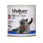 کنسرو غذای گربه شایر مدل پته ماهی Shayer وزن 800 گرم