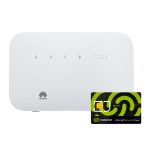 مودم 2G/3G/4G/4.5G/TD-LTE مبین نت مدل B612 به همراه سیم کارت مبین نت با بسته 100 گیگ شش ماهه