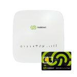 مودم 4G/4.5G مبین نت مدل MN4400 به همراه سیم کارت 360 درجه 200 گیگابایت اینترنت یکساله