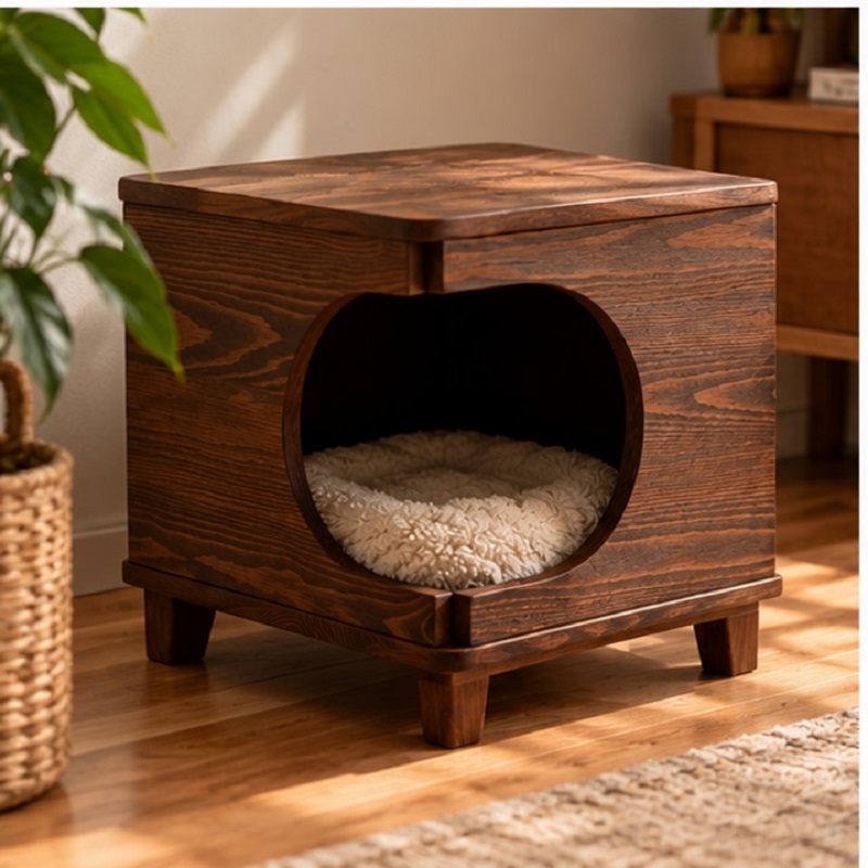 خانه چوبی گربه و سگ مدرن مدل 1146 Pet House
