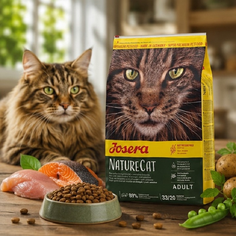 غذای خشک گربه جوسرا مدل نیچرکت Josera NatureCat وزن 2 کیلوگرم پک اصلی