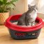 ظرف خاک گربه لبه دار جورج به همراه بیلچه Cat litter box