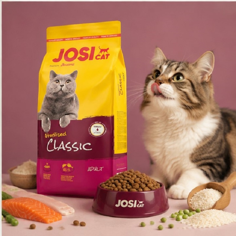غذای خشک گربه عقیم شده جوسرا مدل جوسی کت کلاسیک Josi cat Classic وزن 18 کیلوگرم پک اصلی