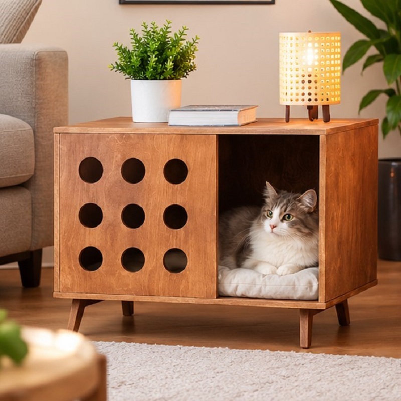 خانه چوبی گربه و سگ مدرن مدل 1135 Pet House