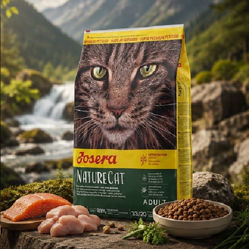 غذای خشک گربه جوسرا مدل نیچرکت Josera NatureCat وزن 10 کیلوگرم پک اصلی