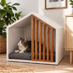 خانه چوبی گربه و سگ مدرن مدل 1131 Pet House