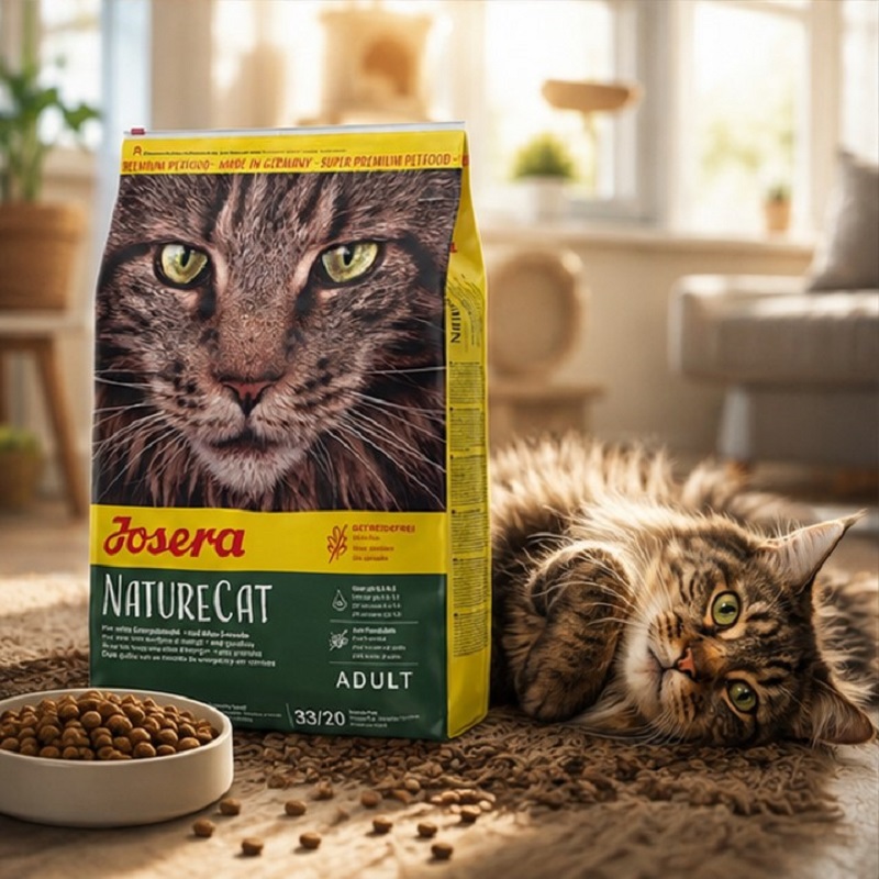 غذای خشک گربه جوسرا مدل نیچرکت Josera NatureCat وزن 10 کیلوگرم پک اصلی