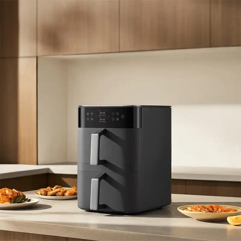 سرخ کن بدون روغن 12 لیتری هوشمند شیائومی مدل Xiaomi Smart Double Stack Air Fryer 12L MAF-DS1201